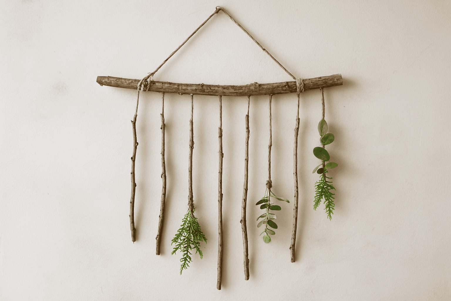 Kurumuş Dallarla Duvar Dekoru