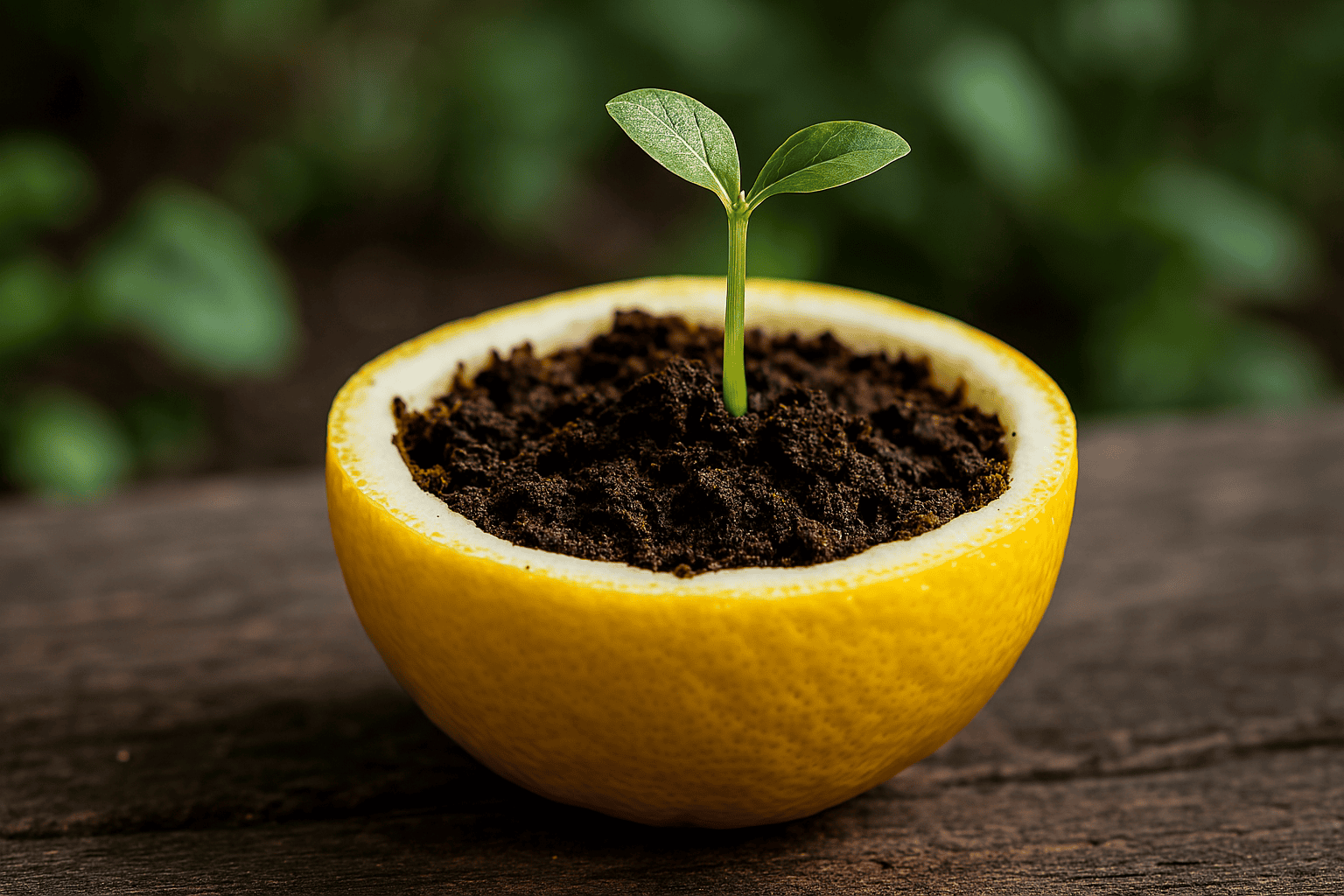 Limon Kabuğunda Tohum Başlatıcı