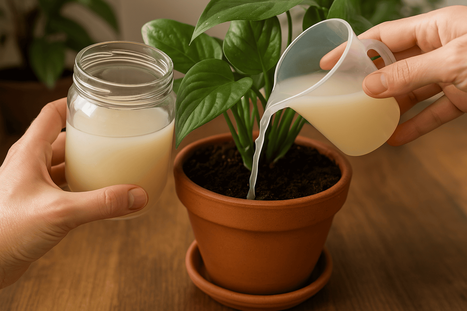 Pirinç Suyu ile Bitki Besleme