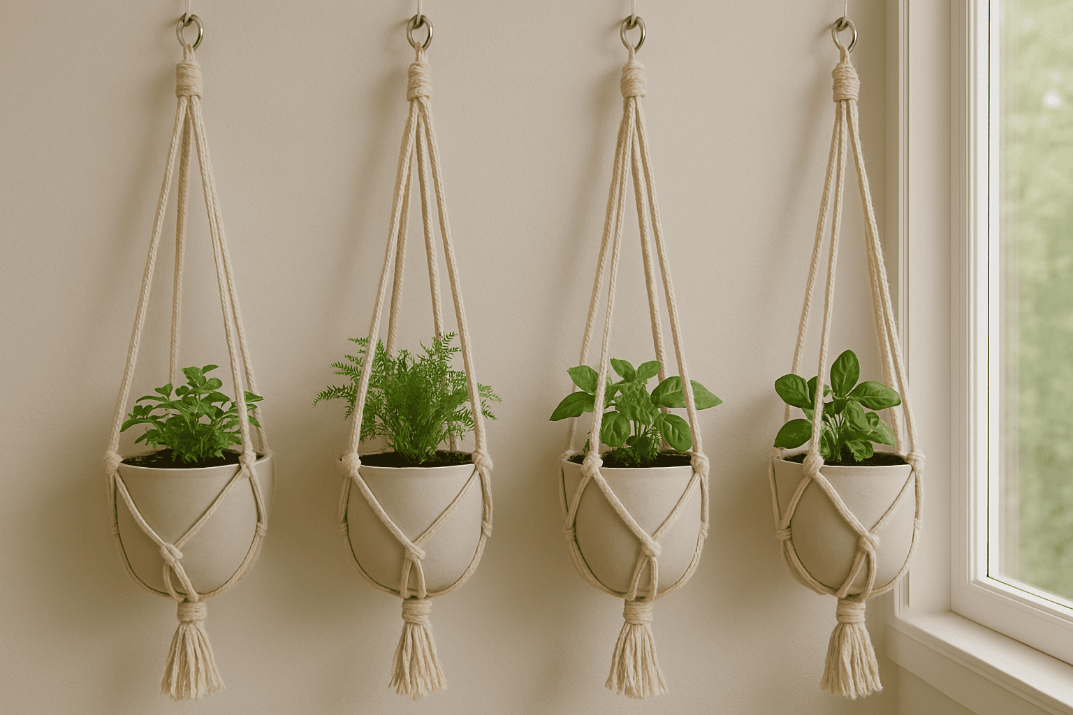 Eski Tişörtlerden Saksı Askısı