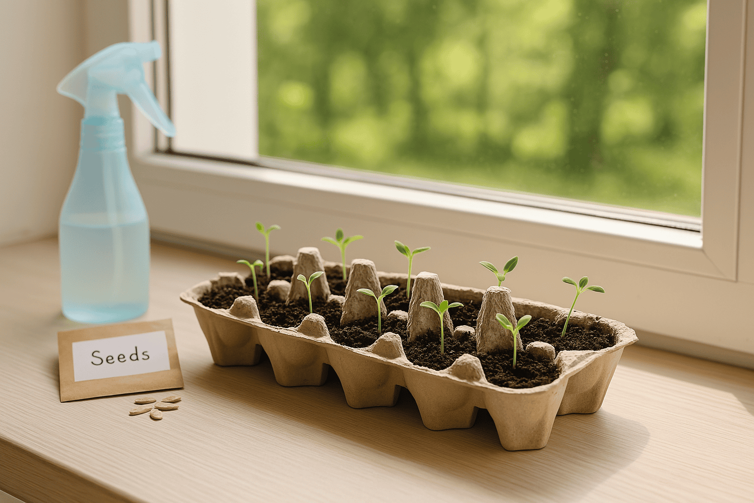 Yumurta Kartonundan Filizlendirme Tepsisi